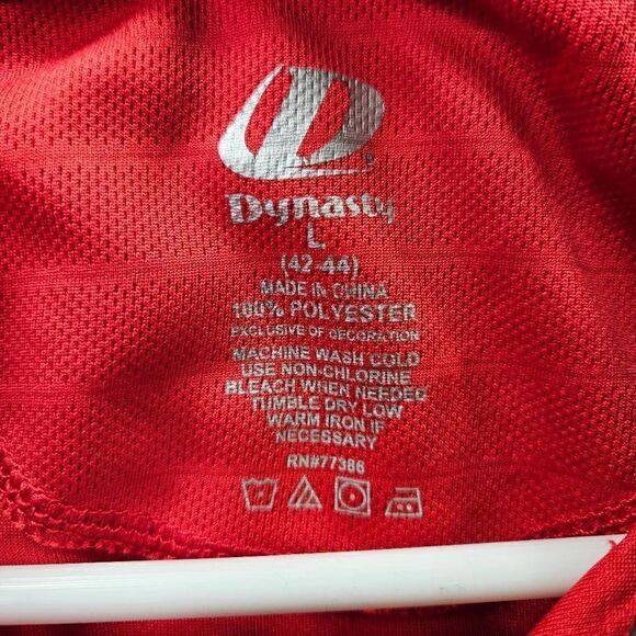 Vintage St Louis Cardinals Shirt Mens Size Large Red Dynasty MLB Baseball Polo - Picture 6 of 11